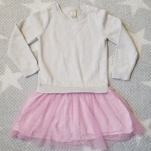 Girls OshKosh Tulle Skirt with Sweater